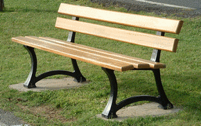 Bancs pieds fonte  avec dosseret Gouardère 5